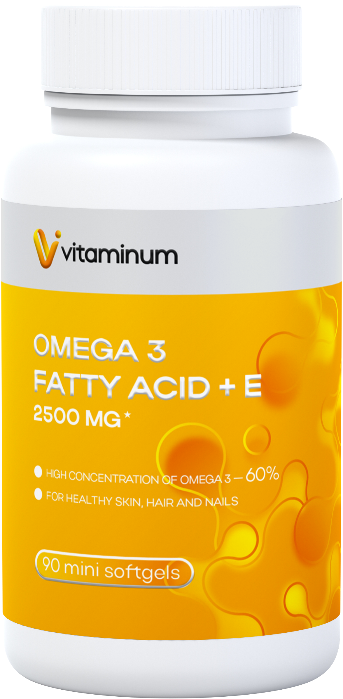  Vitaminum ОМЕГА 3 60% + витамин Е (2500 MG*) 90 капсул 700 мг   в Ишиме